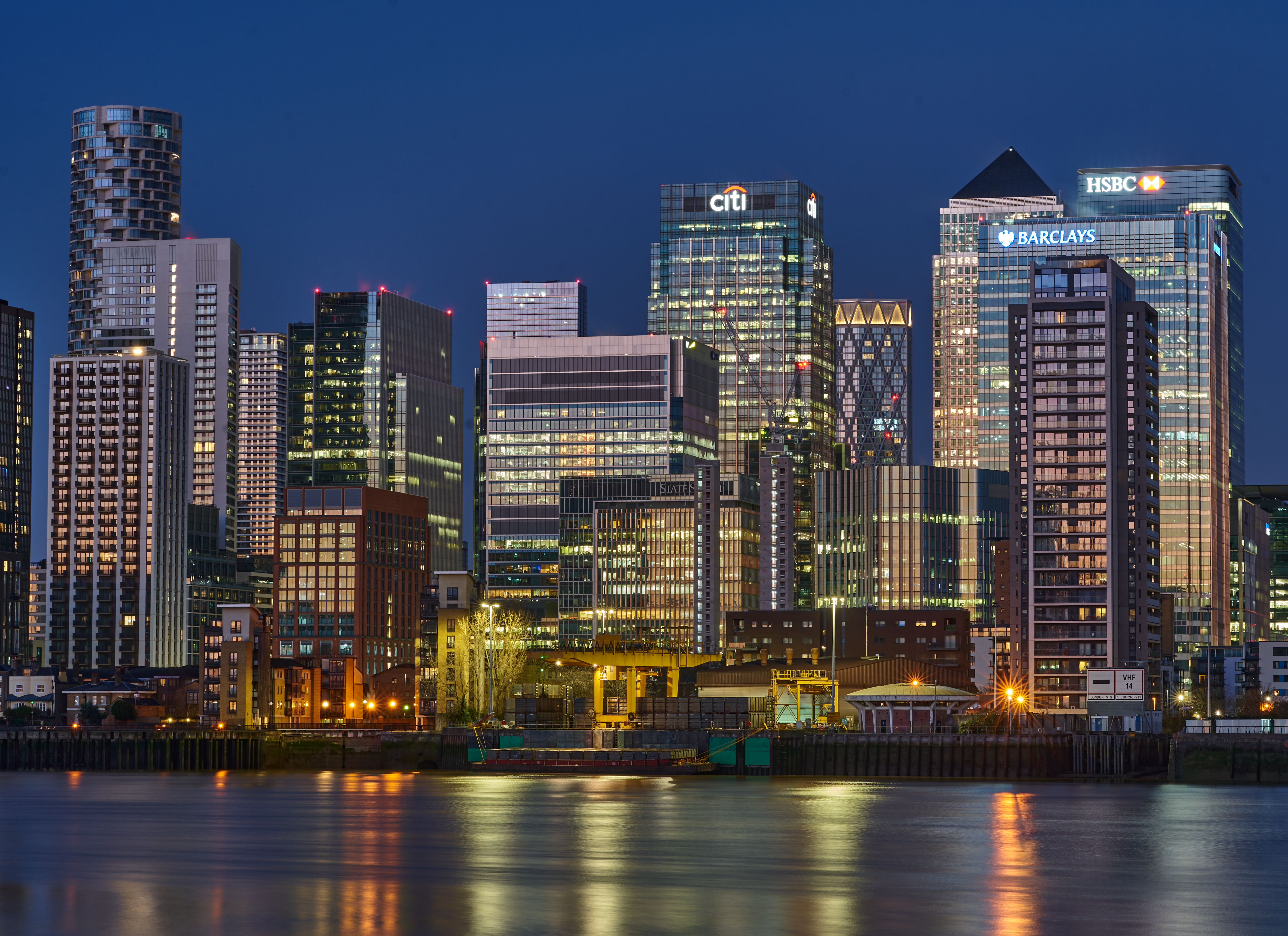 Canary Warf Night View